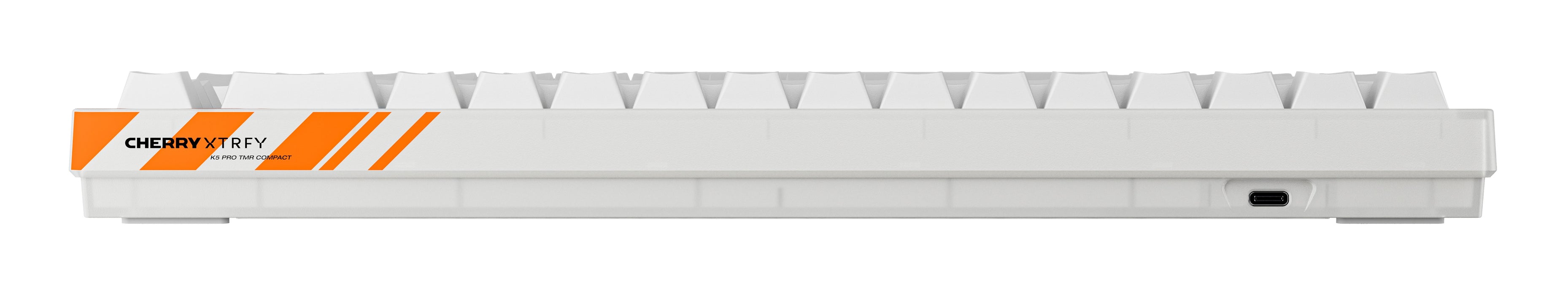 EAN 4025112121692 - CHERRY K5 PRO TMR COMPACT teclado Juego USB AZERTY Francés Naranja, Blanco imagen 2