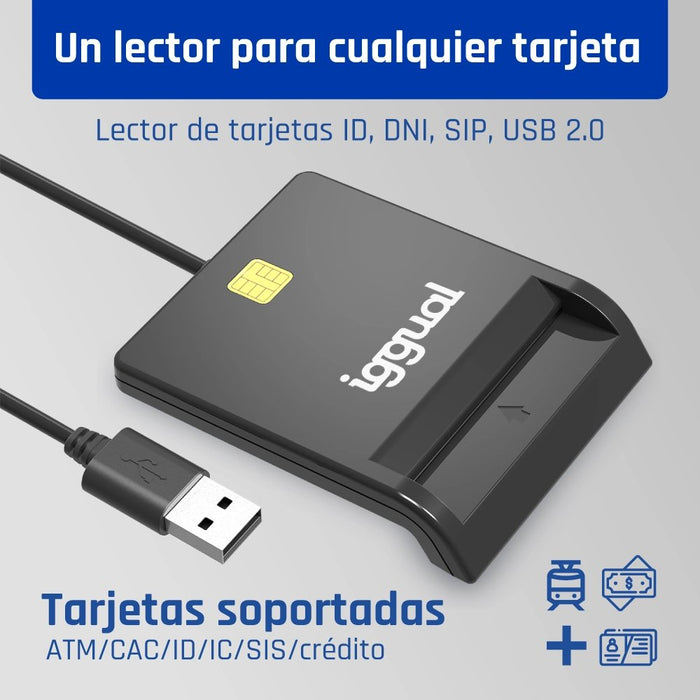 EAN 8435364316740 - iggual IGG316740 lector de tarjeta magnética imagen 4