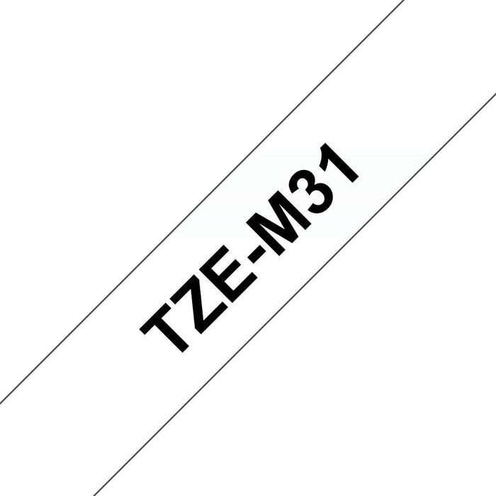 EAN 4977766691383 - Brother TZE-M31 cinta para impresora de etiquetas Negro sobre transparente imagen 1