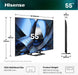 EAN 6942351433677 - Hisense 55U7SE 139,7 cm (55") 4K Ultra HD Smart TV Wifi Negro imagen 1