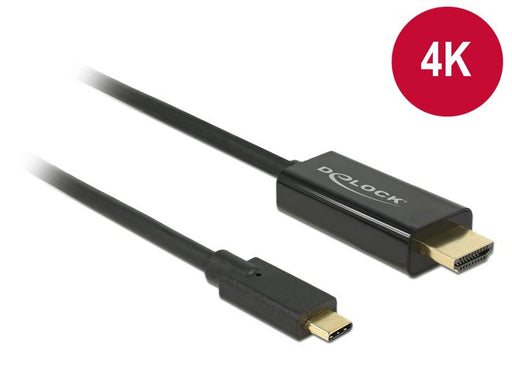 EAN 4043619852598 - DeLOCK 85259 adaptador de cable de vídeo 2 m USB Tipo C HDMI Negro imagen 1