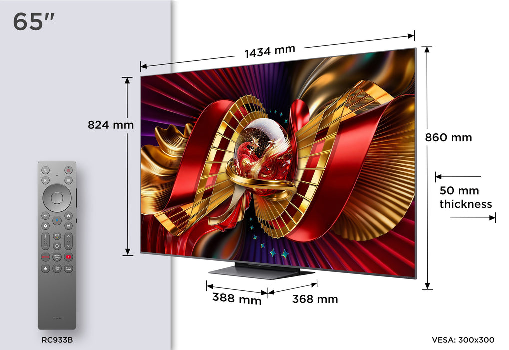 EAN 5901292529901 - TCL C8L 65C8L Televisor 165,1 cm (65") 4K Ultra HD Smart TV Wifi Negro 6000 cd / m² imagen 4