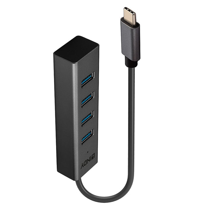 EAN 4002888433259 - Lindy 43325 hub de interfaz USB 3.2 Gen 1 (3.1 Gen 1) Type-C 5000 Mbit/s Gris imagen 1