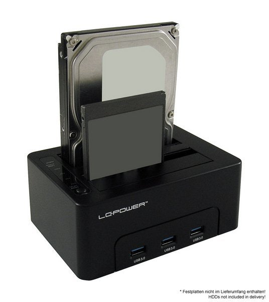 EAN 4260070120282 - LC-Power LC-DOCK-U3-HUB base de conexión para disco duro USB 3.2 Gen 1 (3.1 Gen 1) Type-B Negro imagen 3