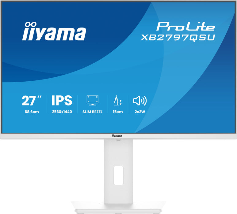 EAN 4948570125883 - iiyama ProLite XB2797QSU-W1 pantalla para PC 68,6 cm (27") 2560 x 1440 Pixeles Quad HD LED Blanco imagen 3