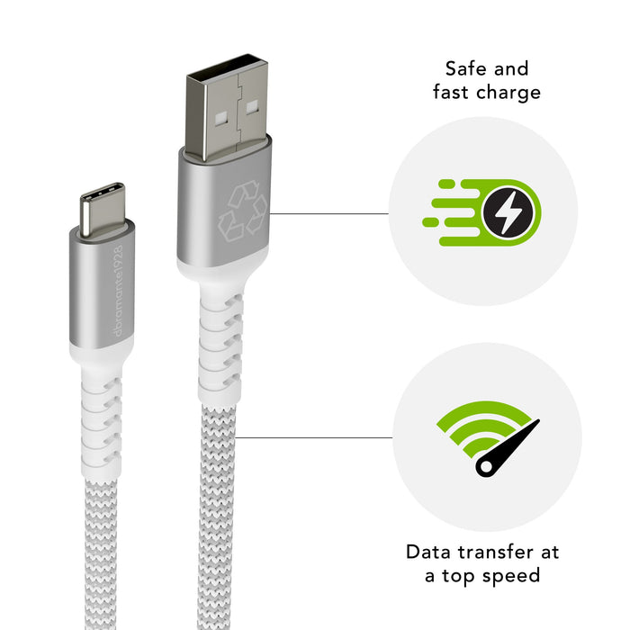 EAN 5711428071149 - dbramante1928 CB12ACGR7114 cable USB USB 2.0 1,2 m USB A USB C Blanco imagen 4