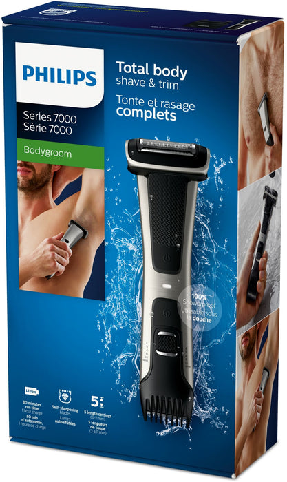 EAN 8710103874669 - Philips 7000 series BG7025/15 afeitadora corporal Negro imagen 4