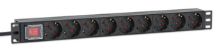 EAN 0766623715133 - Intellinet 715133 unidad de distribución de energía (PDU) 9 salidas AC 1U Negro imagen 2