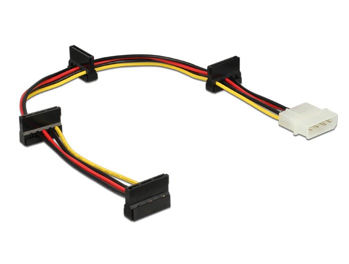 EAN 4043619601424 - DeLOCK 0.4m, Molex 4p/4xSATA 15p 0,4 m imagen 1