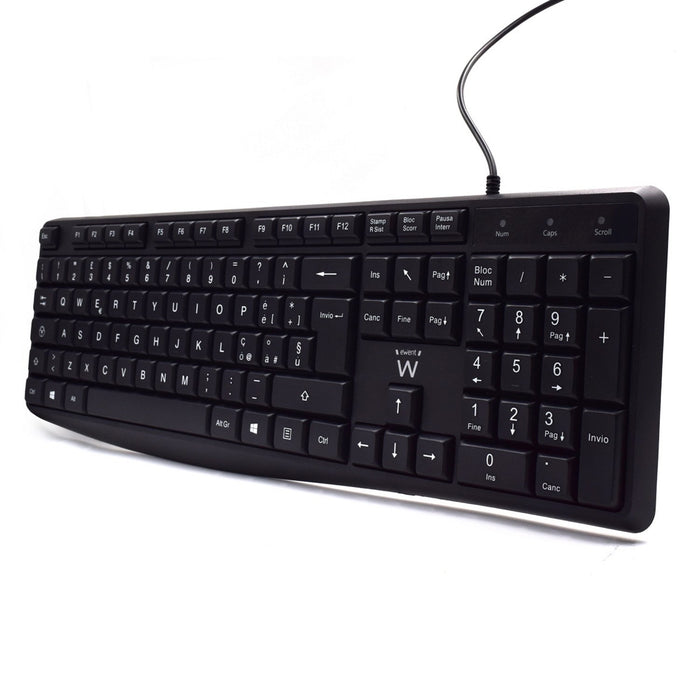 EAN 8052101430325 - Ewent EW3000 teclado Oficina USB QWERTY Italiano Negro imagen 2