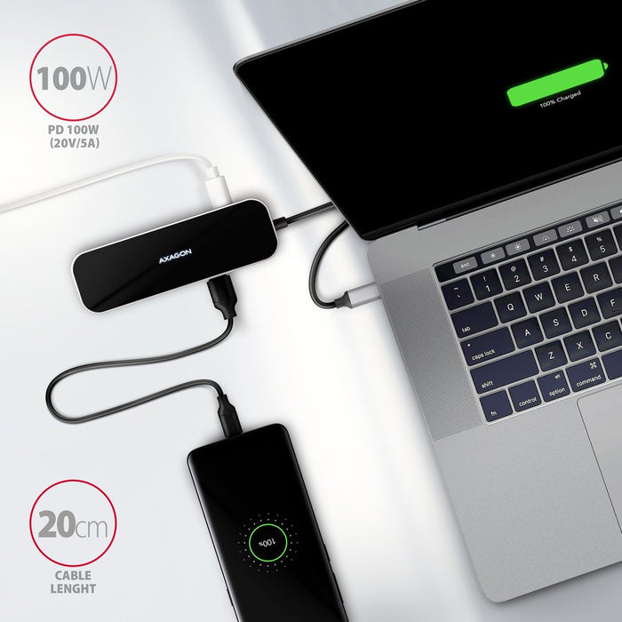 EAN 8595247906182 - Axagon HMC-6GL base para portátil y replicador de puertos Alámbrico USB 3.2 Gen 1 (3.1 Gen 1) Type-C Negr imagen 7