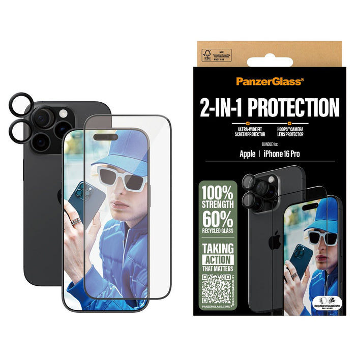 EAN 5715685005770 - PanzerGlass ® 2-in-1 Bundle iPhone 16 Pro Protector de pantalla Apple 1 pieza(s) imagen 2