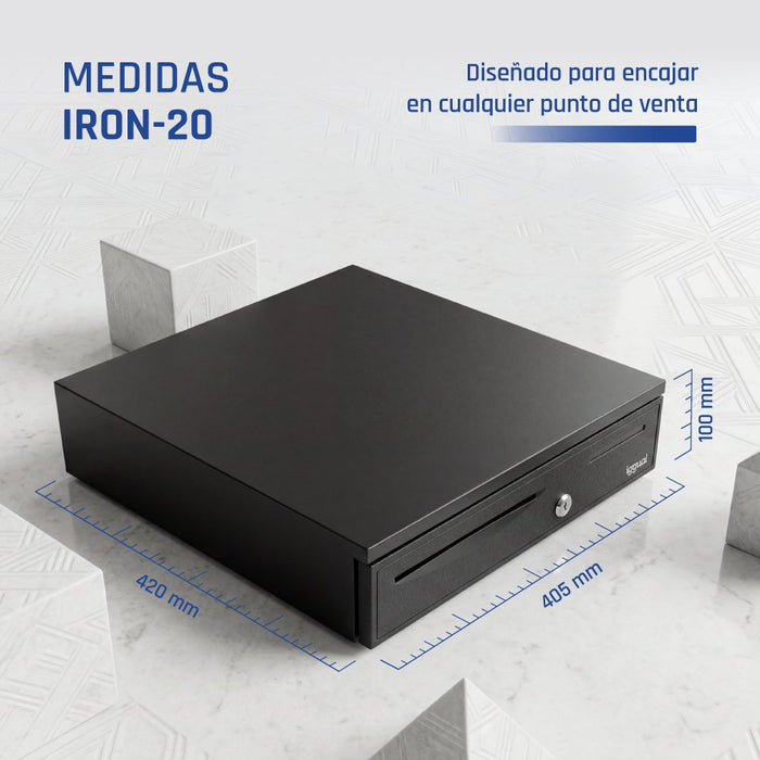 EAN 8435364319307 - iggual IRON-20 Cajón de efectivo automático y manual imagen 12