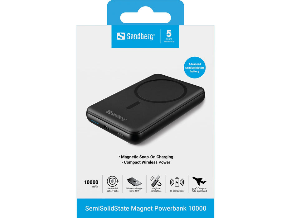 EAN 5705730421518 - Sandberg 421-51 batería externa Semisólido 10000 mAh Cargador inalámbrico Negro imagen 4