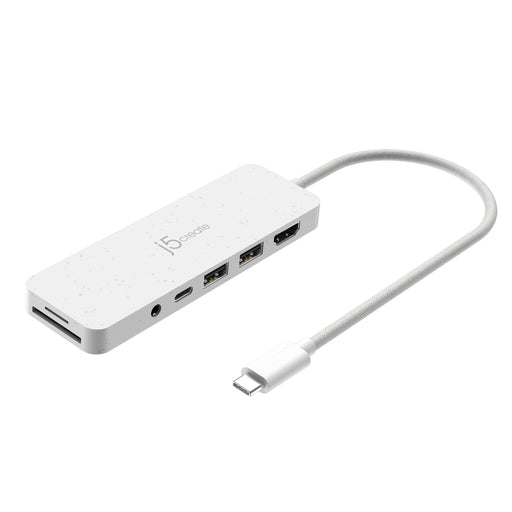 EAN 4712795087536 - j5create JCD373EW-N hub de interfaz USB Tipo C 5000 Mbit/s Blanco imagen 2