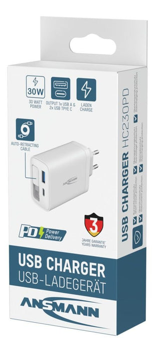 EAN 4013674222278 - Ansmann 1001-0186 cargador de dispositivo móvil Tableta, Smartphone Blanco Corriente alterna Carga rápida imagen 5