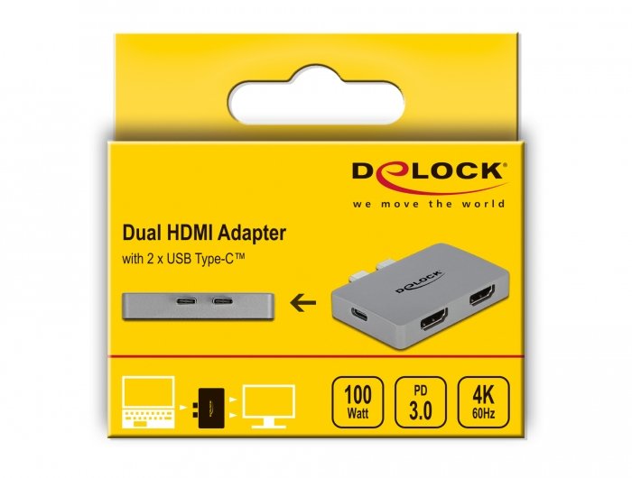 EAN 4043619641239 - DeLOCK 64123 base para portátil y replicador de puertos USB 3.2 Gen 1 (3.1 Gen 1) Type-C Gris imagen 5