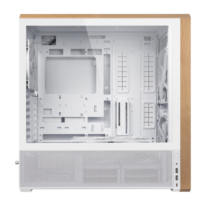 EAN 4718466015860 - Lian Li Lancool LAN217W carcasa de ordenador Midi Tower Blanco, Madera imagen 13