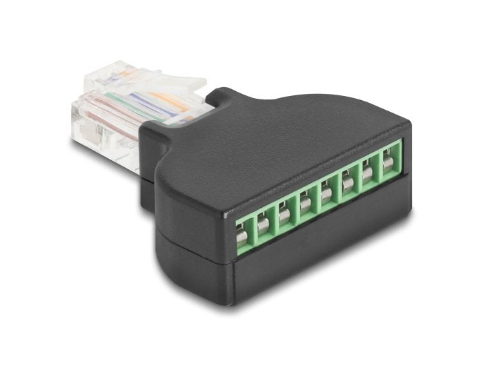 EAN 4043619906543 - DeLOCK 90654 cambiador de género para cable RJ45 8 pin terminal block Negro imagen 2