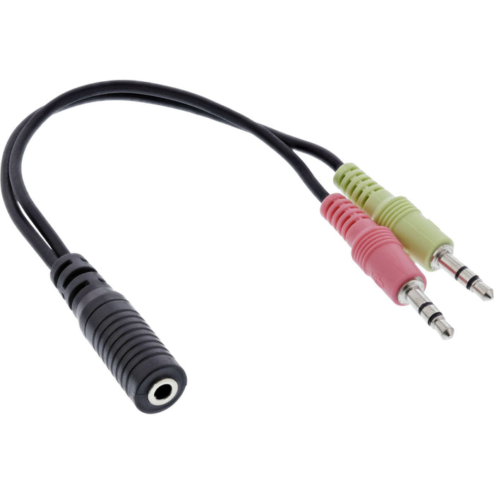 EAN 4043718250110 - InLine 99312A cable de audio 0,15 m 3,5mm 2 x 3.5mm Negro imagen 1