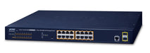 EAN 4711605282550 - PLANET GS-4210-16P2S switch Gestionado L2/L4 Gigabit Ethernet (10/100/1000) Energía sobre Ethernet (PoE)  imagen 1