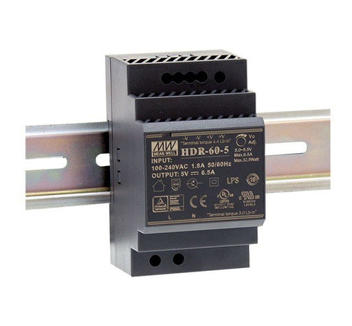 EAN 4021087036566 - MEAN WELL HDR-60-24 unidad de fuente de alimentación 60 W Acero inoxidable imagen 1