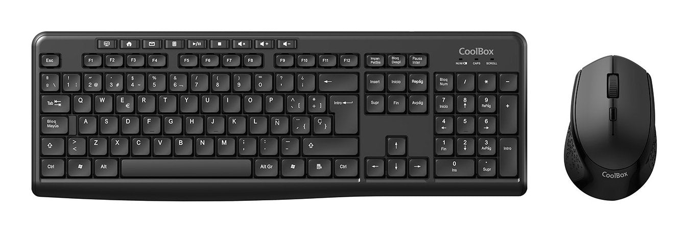 EAN 8436624420023 - CoolBox COO-KTR-03W teclado Ratón incluido Hogar / Oficina RF inalámbrico QWERTY Español Negro imagen 2