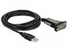 EAN 4043619663231 - DeLOCK 66323 cable de serie Negro USB tipo A DB-9 imagen 1