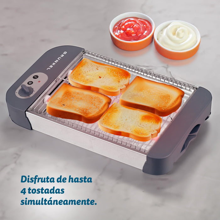 EAN 8426156013138 - Grunkel TSP-G2 tostadora 6 4 rebanada(s) 600 W Gris, Acero inoxidable imagen 5