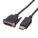 EAN 7611990197279 - ROLINE 11.04.5619 adaptador de cable de vídeo 1,5 m DisplayPort DVI-D Negro imagen 1