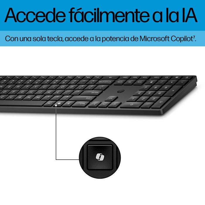 EAN 197497587593 - HP 655 Wireless Keyboard and Mouse Combo White teclado Ratón incluido Universal RF inalámbrica + USB Blanc imagen 6
