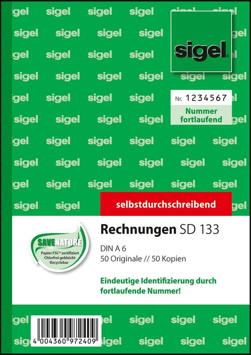 EAN 4004360972409 - Sigel SD133 formulario comercial imagen 1