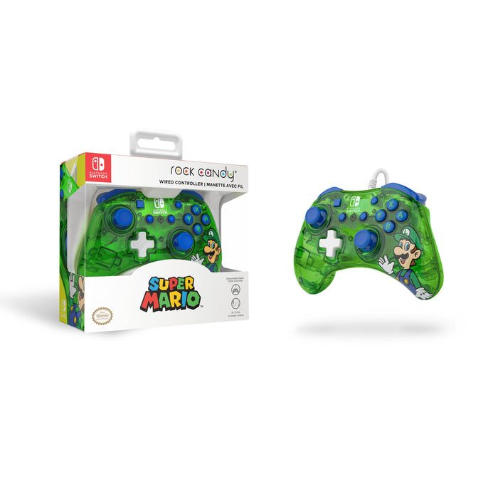 EAN 708056068486 - PDP Rock Candy: Luigi Lime Azul, Verde, Translúcido USB Gamepad Analógico/Digital Nintendo Switch, Nintend imagen 7
