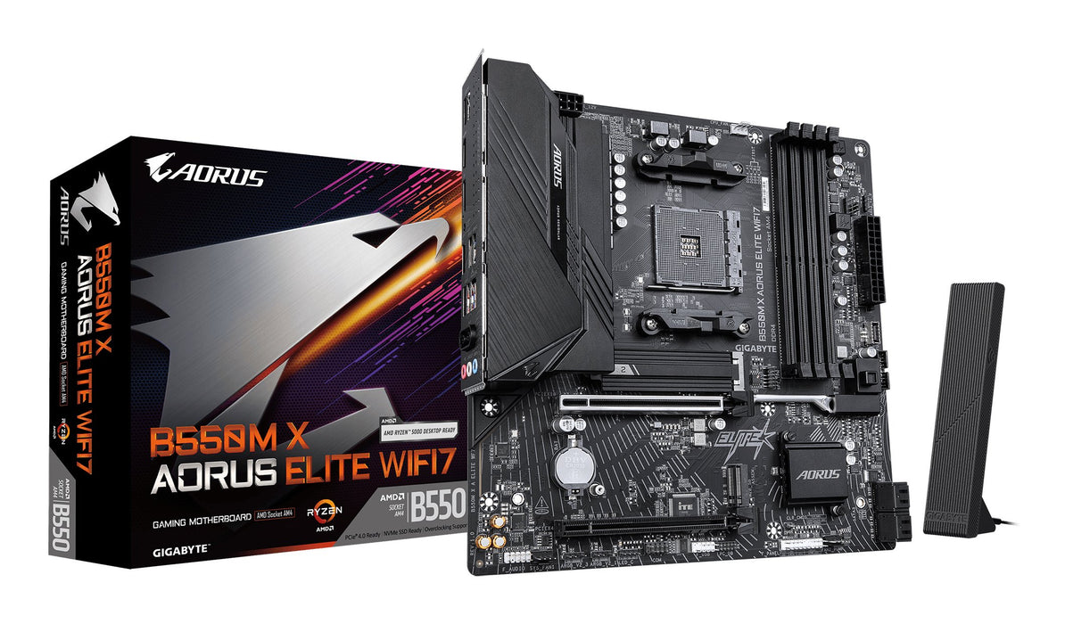 EAN 4719331884086 - GIGABYTE B550M X AORUS ELITE WIFI7 AMD B550 Zócalo AM4 micro ATX imagen 1