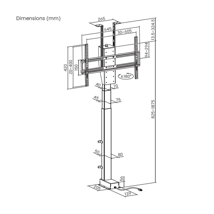 EAN 8435739905357 - AISENS FWF80SE-465 soporte para TV 2,03 m (80") imagen 6