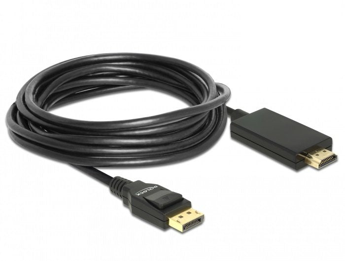 EAN 4043619853199 - DeLOCK 85319 adaptador de cable de vídeo 5 m DisplayPort HDMI Negro imagen 2