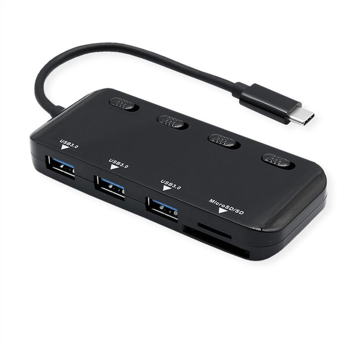 EAN 7630049621503 - ROLINE 14.02.5059 base para portátil y replicador de puertos USB 3.2 Gen 1 (3.1 Gen 1) Type-C Negro imagen 1