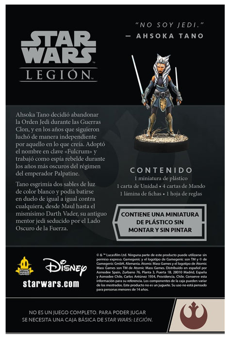 EAN 0841333121716 - Asmodee Star Wars: Legion Star Wars Legion: Ahsoka Tano Agent Expansion SW Legión: Ahsoka Tano Expansión  imagen 3