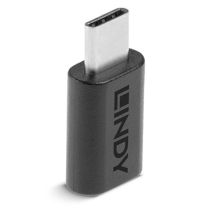 EAN 4002888418966 - Lindy 41896 cambiador de género para cable USB-C Micro-B Negro imagen 1