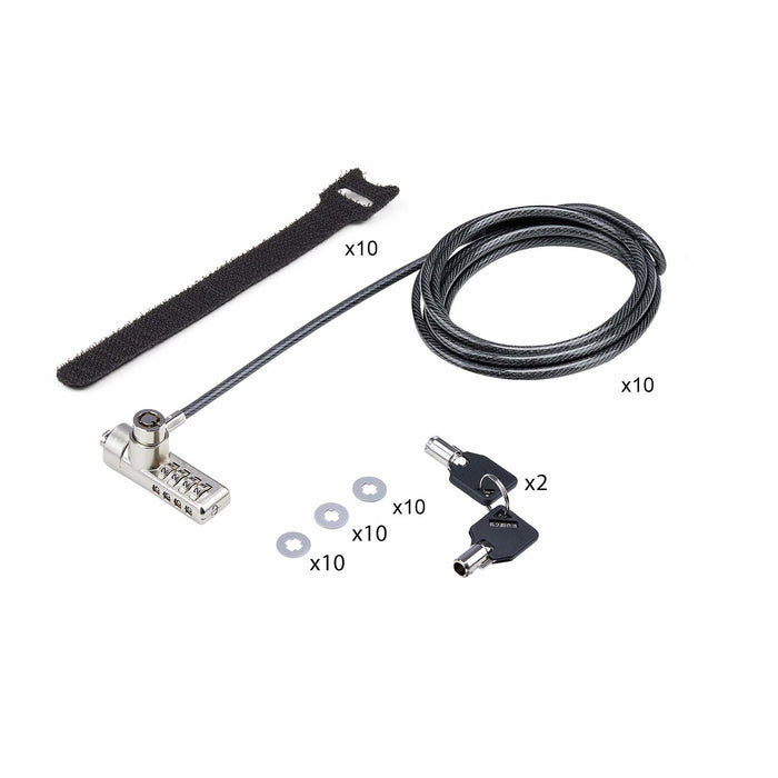 EAN 65030908443 - StarTech.com DUALKA10-LAPTOP-LOCK cable antirrobo Negro, Acero imagen 10