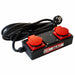 EAN 9120058378881 - Holzmann ALA2_230V unidad de distribución de energía (PDU) 2 salidas AC Negro, Rojo imagen 1