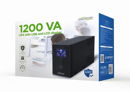 EAN 8716309080873 - Gembird EG-UPS-033 sistema de alimentación ininterrumpida (UPS) Línea interactiva 1,2 kVA 720 W 3 salidas imagen 1