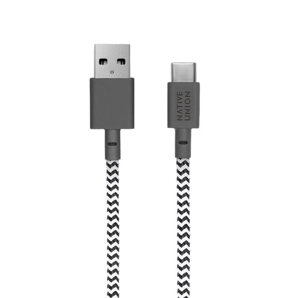 EAN 4895200436317 - Native Union BELT-AC-ZEB-NP cable USB 1,2 m USB A USB C Negro, Blanco imagen 6