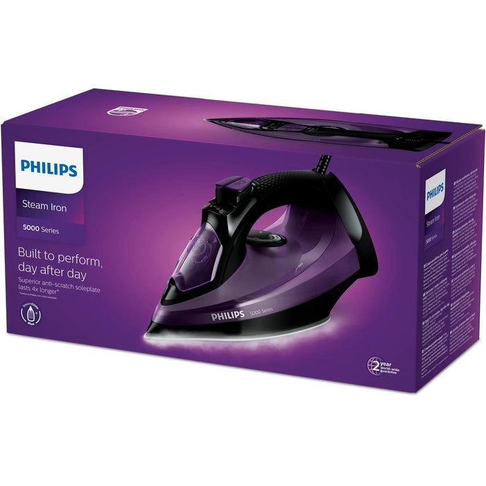 EAN 8710103968214 - Philips 5000 series DST5030/80 plancha Plancha a vapor Suela SteamGlide Plus 2400 W Violeta imagen 4