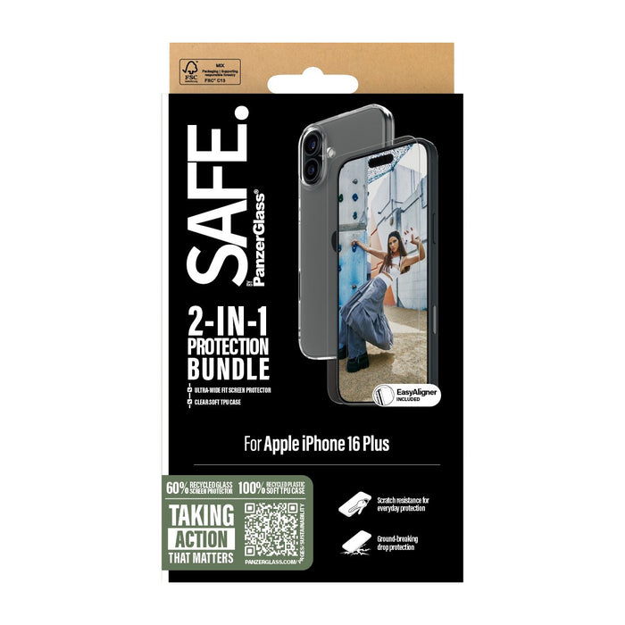 EAN 5715685003554 - PanzerGlass SAFE. by ® 2-in-1 Protection Bundle iPhone 16 Plus Protector de pantalla Apple 1 pieza(s) imagen 3
