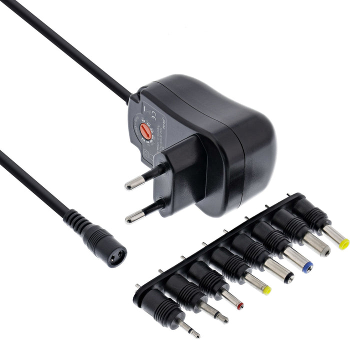 EAN 4043718303908 - InLine 26608O adaptador e inversor de corriente Interior 12 W Negro imagen 1