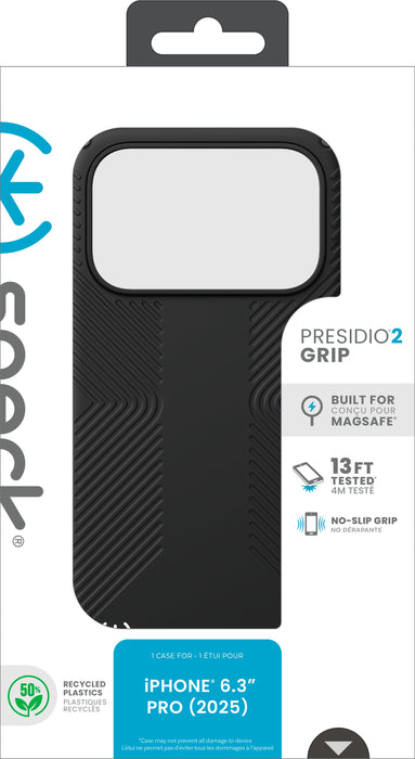 EAN 840168546428 - Speck Presidio2 Grip + MS Apple iPhone 17 Pro Black - with Microban funda para teléfono móvil 16 cm (6.3") imagen 5