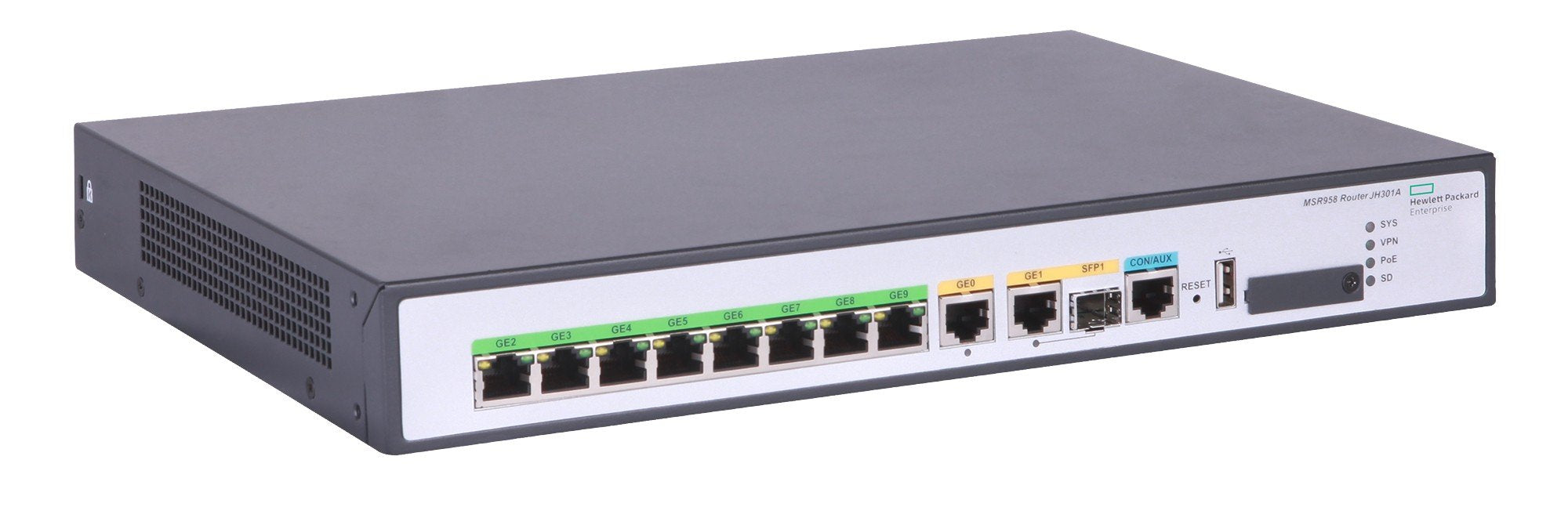 EAN 190017640358 - HPE Networking Comware 10GbE and Combo MSR958X router Gigabit Ethernet Gris imagen 1