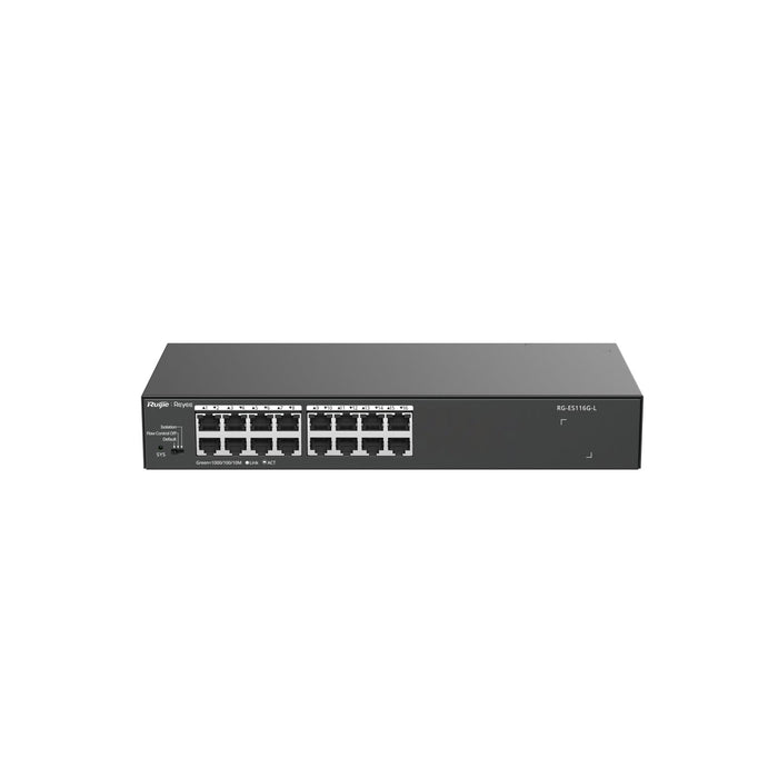 EAN 6971693279216 - Ruijie Networks RG-ES116G-L switch No administrado L2 Gigabit Ethernet (10/100/1000) Negro imagen 2
