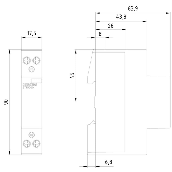 EAN 4001869343907 - Siemens 5TT5800-0 contactor eléctrico imagen 8